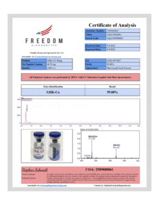 GHK-CU COA Freedom Diagnostics