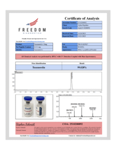 TESAMORELIN Batch #: TM-91825927