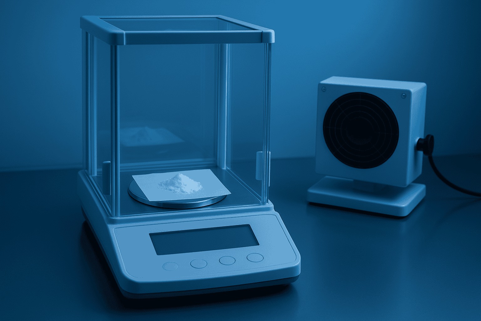 Precise peptide weighing for research preparation