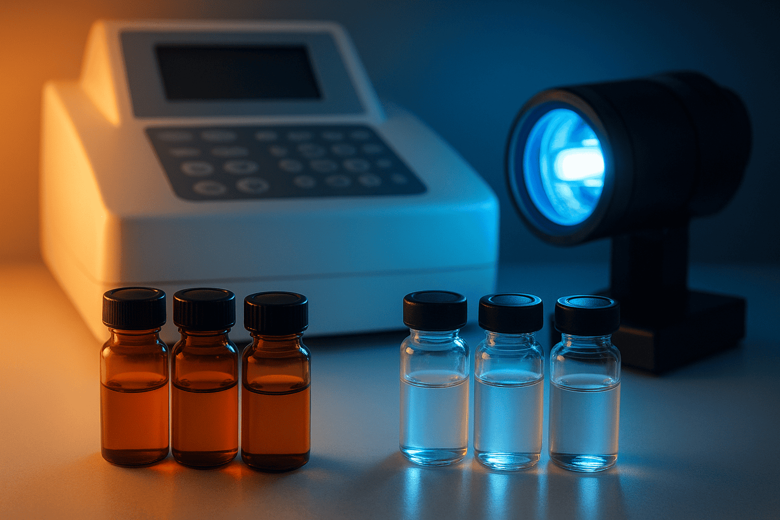 Protecting peptides from light and photodegradation